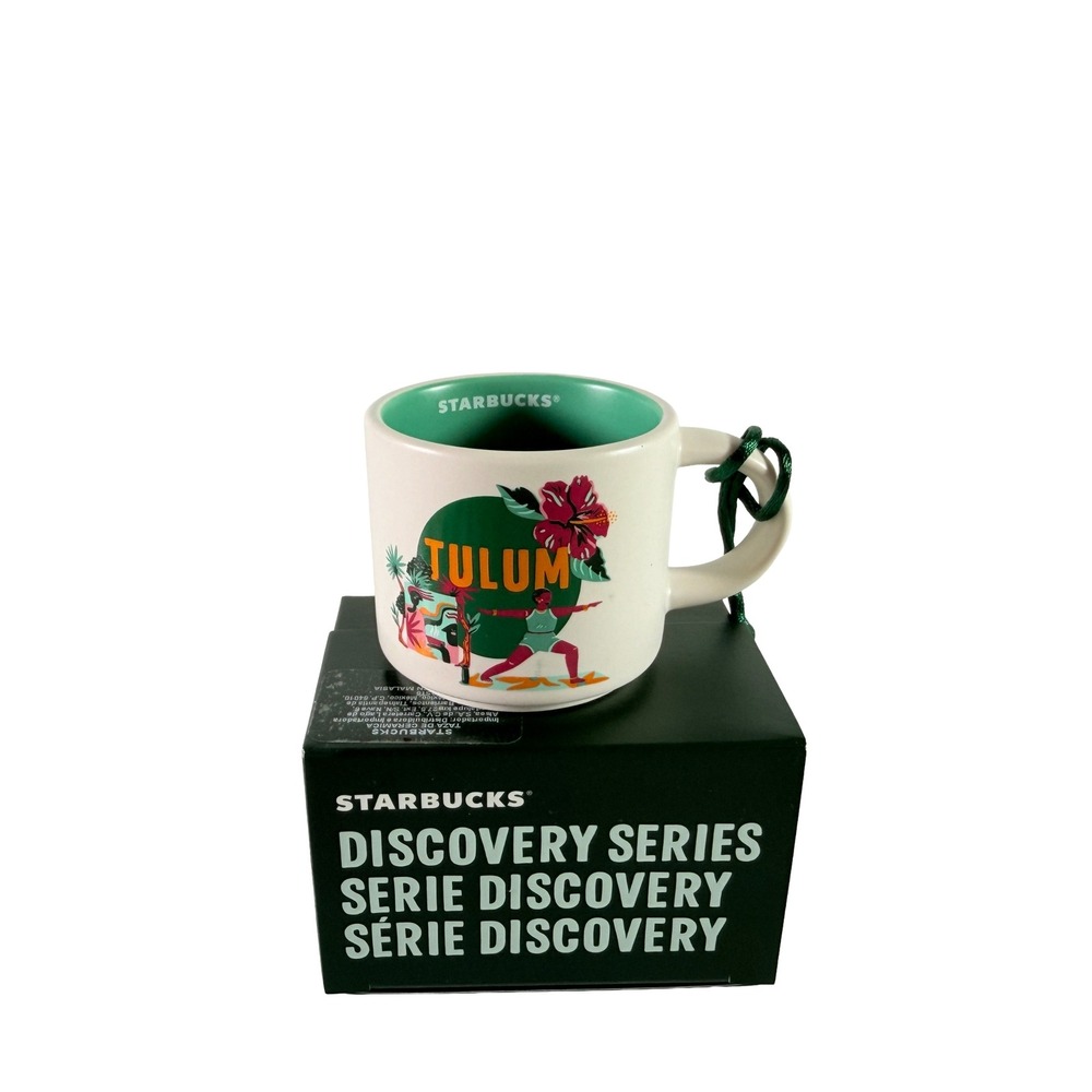 Starbucks Discovery Series Tulum Espresso Mug Ornament 2oz New Boxed Ceramic